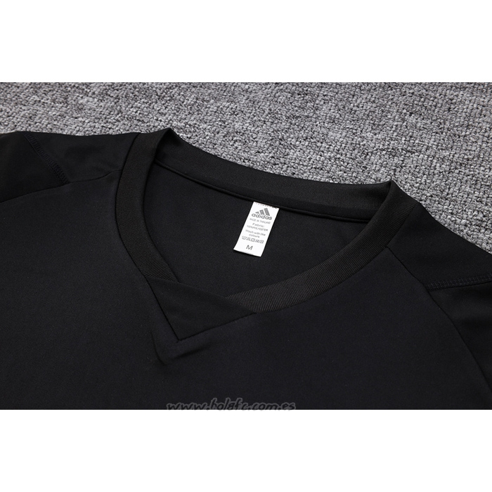 Chandal del Real Madrid Manga Corta 2023-2024 Negro - Pantalon Corto